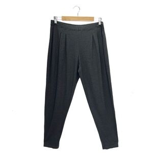 Eileen Fisher Pleated Harem Pants Charcoal Gray Size Medium Hemp Cotton New NWT